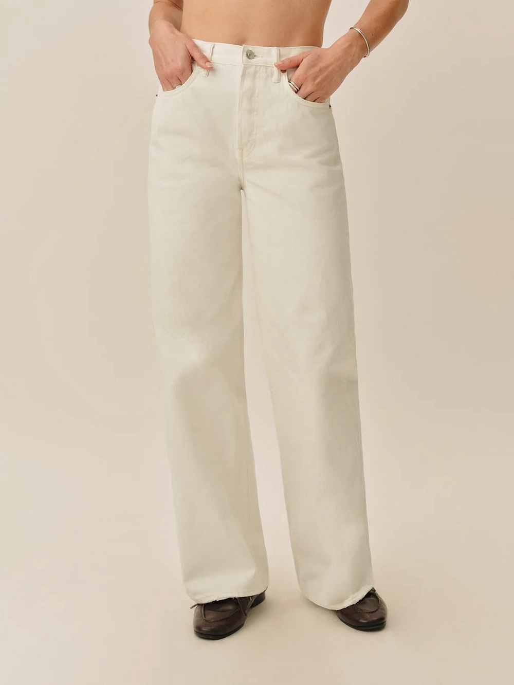 Buck Mason Jet Set white denim